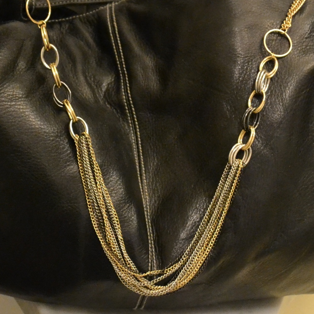 Long tri color Fashion Necklace